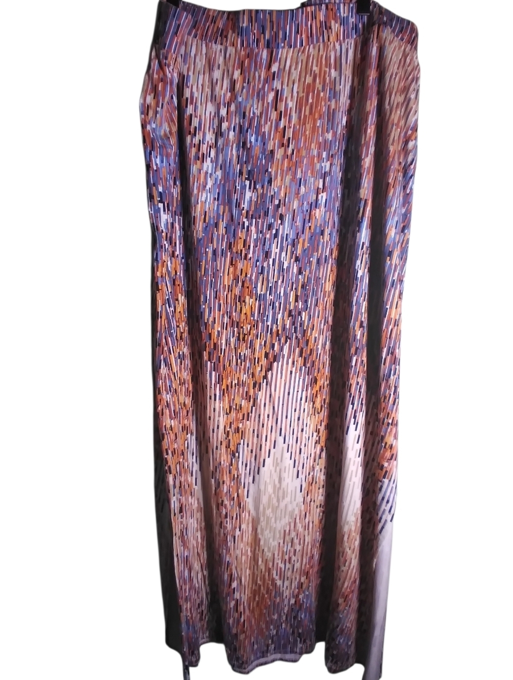 Lane Bryant Multicolor Printed Maxi Skirt in Purple, Orange & Blue Size 26/28